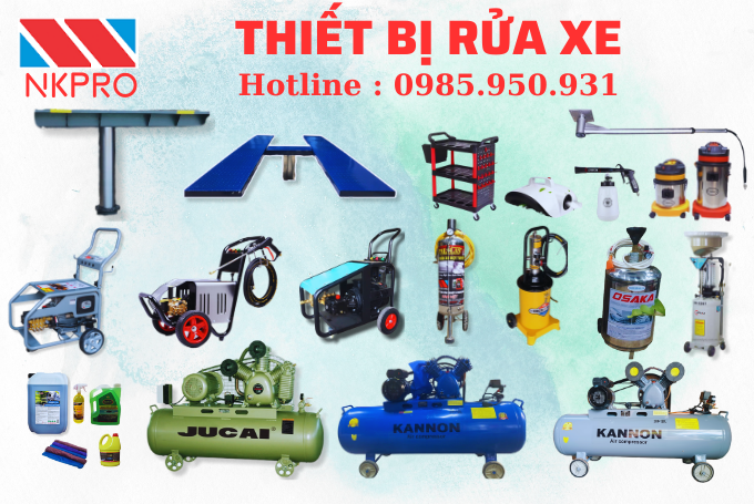 THIẾT BỊ RỬA XE CHUYÊN NGHIỆP