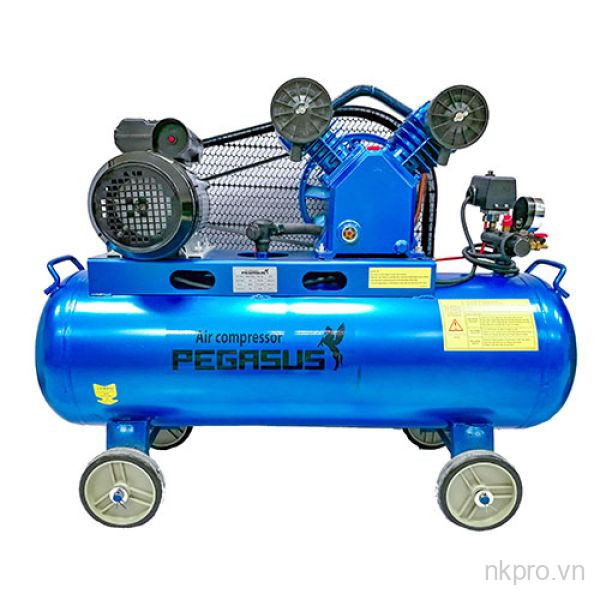 Máy nén khí 2HP PEGASUS TM-V-0.17/8-120, bình chứa 120L